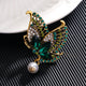 Butterfly Rhinestone Pearl Brooch Brooch PA5245