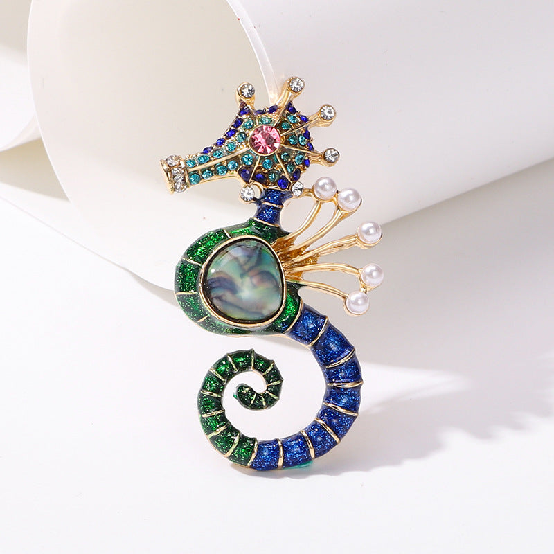 Seahorse brooch pin online