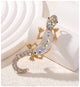 Rhinestone Lizard Animal Brooch PA5271