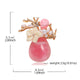 Pink Teardrop Flower Brooch PA5279
