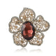 Rhinestone Flower Brooch PA5284
