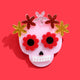 Halloween Sugar Skull Acrylic Brooch PA5342