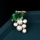 Simulated Pearl Fruit Grapes Brooch PA5351