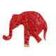 Rhinestone Elephant Animal Brooch PA5393