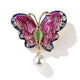 Drip Oil Enamel Butterfly Alloy Brooch PA5418