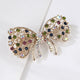 Crystal Gemstone Butterfly Alloy Brooch PA5421