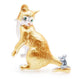 Cat and Mouse Brooch PA5426