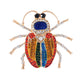 Beetle Alloy Rhinestone Brooch PA5467