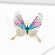 Green Acrylic Transparent Butterfly Brooch PA5494