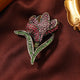 Tulip Flower Rhinestone Brooch PA5508