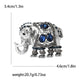Elephant Rhinestone Brooch PA5553