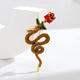 Rose Snake Brooch PA5556