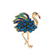 Flamingo Rhinestone Brooch PA5560