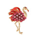 Flamingo Rhinestone Brooch PA5560