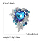 Heart Rhinestone Brooch PA5572