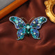 Alloy Crystal Butterfly Brooch PA5578