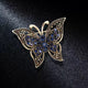 Butterfly Alloy Rhinestone Brooch PA5584