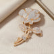 Rose Rhinestone  Alloy Brooch PA5645