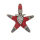 Starfish Rhinestone  Alloy Brooch PA5667