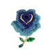 Rose Rhinestone Alloy Brooch PA5675