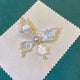 Butterfly Rhinestone  Alloy Brooch PA5678