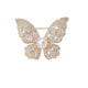 Butterfly Rhinestone  Alloy Brooch PA5698