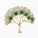 Tree Of Life Rhinestone  Alloy Brooch PA5700