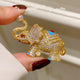Elephant Rhinestone  Alloy Brooch PA5703