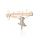 Pentagram Notes Alloy Rhinestone Brooch PA5755