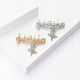 Pentagram Notes Alloy Rhinestone Brooch PA5755