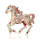 Galloping Horse Alloy Rhinestone Brooch PA5756