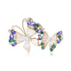 Double Butterfly  Alloy Rhinestone Brooch PA5759