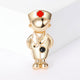 Doctor Alloy Rhinestone Brooch PA5773