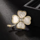 Four-leaf Clover Alloy Crystal Rhinestone Brooch PA5792