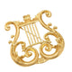 Harp Alloy Brooch PA5835