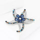 Starfish Flower Alloy Rhinestone Brooch PA5862