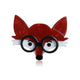 Glasses Fox Acrylic Brooch PA5876