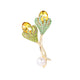 Tulip Alloy Crystal Rhinestone Brooch PA5889