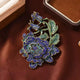 Peony Alloy Rhinestone Brooch PA5909