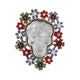 Baroque Cameo Skull Alloy Rhinestone Brooch PA5910