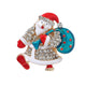 Santa Claus Alloy Rhinestone Brooch PA5913