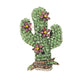 Cactus Alloy Rhinestone Brooch PA5923