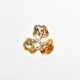 Seashell Petals Alloy Rhinestone Brooch PA5951