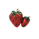 Strawberry Alloy Rhinestone Brooch PA5978