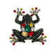 Frog Alloy Rhinestone Brooch PA5983