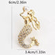 Mermaid Alloy Rhinestone Brooch PA6006