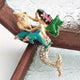 Mermaid Alloy Rhinestone Brooch PA6008