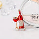 Wine Alloy Rhinestone Brooch PA6009