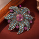Flower Alloy Rhinestone Brooch PA6011