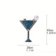 Wineglass Alloy Rhinestone Brooch PA6014